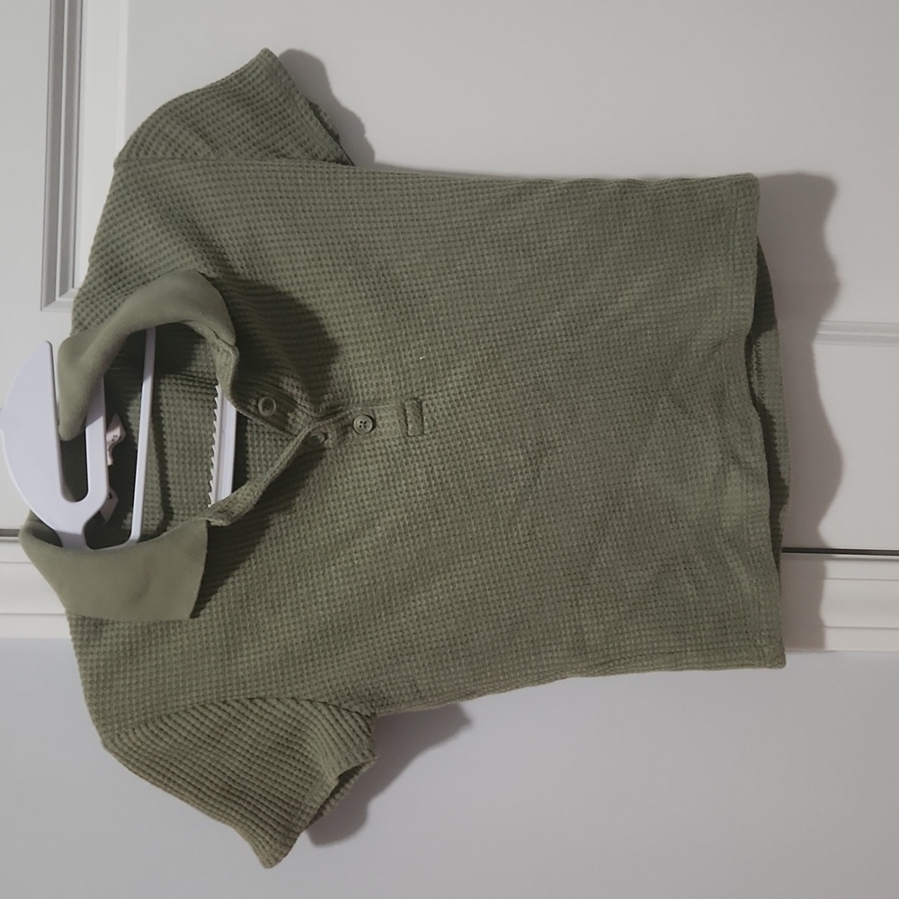 Cropped Green Polo